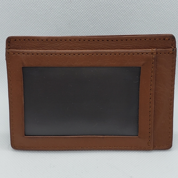 Shinola Detroit Card Holder in Bourbon - Picture 4 of 5